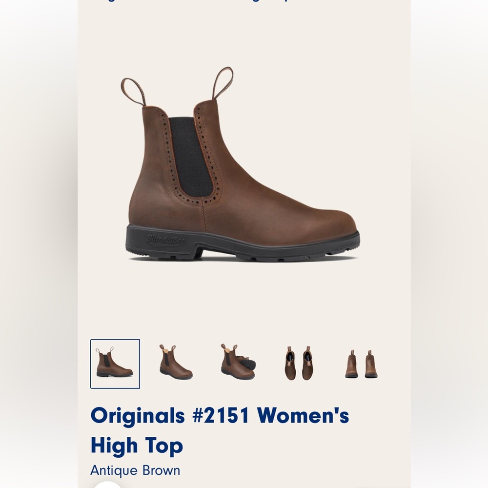 Blundstone- Originals #2151 Women's High Top - Antique Brown